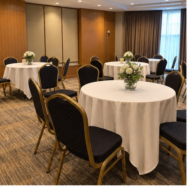 3ft Round Table Rental venue setup for Malaysia event furniture rental