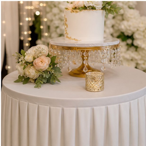 Cake Table Rental close-up detail for Malaysia event furniture rental
