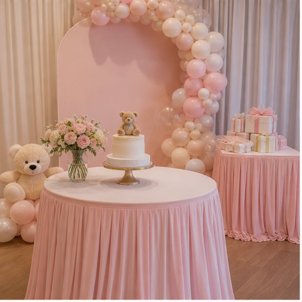 Cake Table Rental venue setup for Malaysia event furniture rental