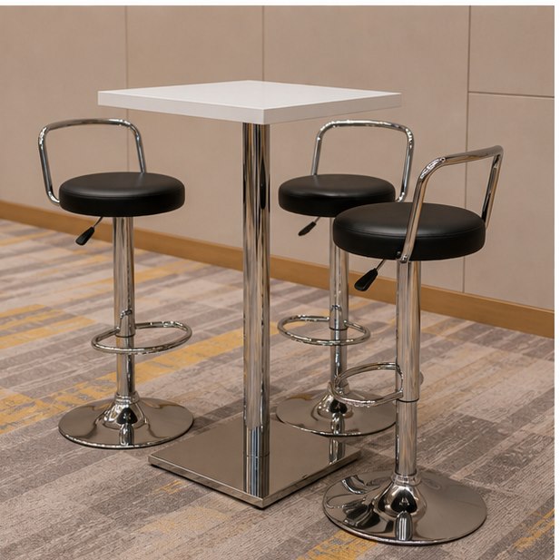Hi Bar Table with Bar Stool Package product reference for Malaysia event furniture rental