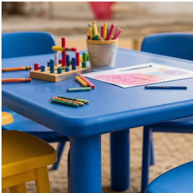 Kids Table Rental close-up detail for Malaysia event furniture rental