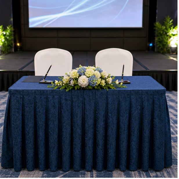 Signing Table Rental venue setup for Malaysia event furniture rental